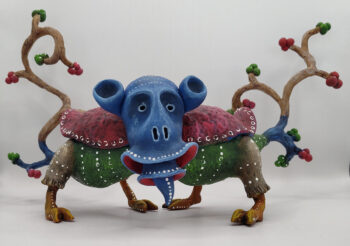 medieval manuscript hybrid creature sculpture